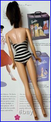 Number Seven #7 Mattel Ponytail Black/Brunette Barbie Doll 1960s