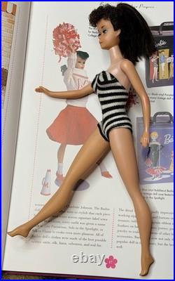 Number Seven #7 Mattel Ponytail Black/Brunette Barbie Doll 1960s