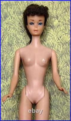 Number Seven #7 Mattel Ponytail Black/Brunette Barbie Doll 1960s