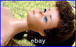 Number Seven #7 Mattel Ponytail Black/Brunette Barbie Doll 1960s
