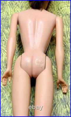 Number Seven #7 Mattel Ponytail Black/Brunette Barbie Doll 1960s