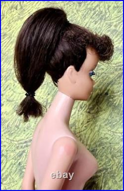 Number Seven #7 Mattel Ponytail Black/Brunette Barbie Doll 1960s