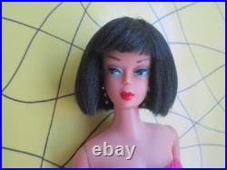 OOAK Raven Haired Vintage Barbie Bubble Cut Re root With Custom Outfit