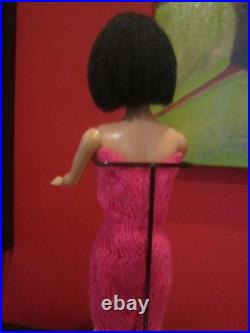 OOAK Raven Haired Vintage Barbie Bubble Cut Re root With Custom Outfit