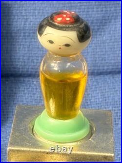 ORIGINAL BOX With5 Vintage KOKESHI Doll Perfume Bottle Hand Painted in JAPAN, MUSK