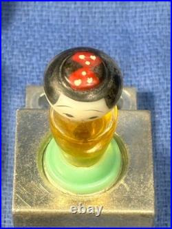 ORIGINAL BOX With5 Vintage KOKESHI Doll Perfume Bottle Hand Painted in JAPAN, MUSK