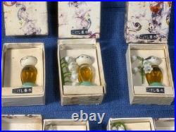 ORIGINAL BOX With5 Vintage KOKESHI Doll Perfume Bottle Hand Painted in JAPAN, MUSK