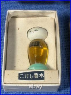 ORIGINAL BOX With5 Vintage KOKESHI Doll Perfume Bottle Hand Painted in JAPAN, MUSK
