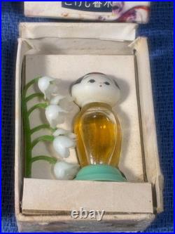 ORIGINAL BOX With5 Vintage KOKESHI Doll Perfume Bottle Hand Painted in JAPAN, MUSK