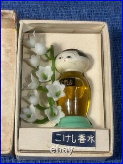 ORIGINAL BOX With5 Vintage KOKESHI Doll Perfume Bottle Hand Painted in JAPAN, MUSK
