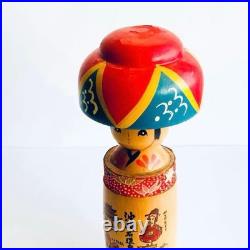 Okinawa Kokeshi Doll Traditional Toy Clay Folk Art Colorful Ryukyu Costume