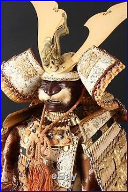Old Vintage Japanese Samurai Figure Doll -Uehara Gyokuho Product