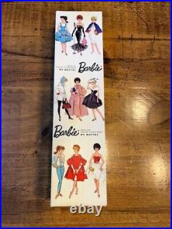 Original Vintage 1959 Mattel Brunette Straight Leg Barbie. Japan in original box