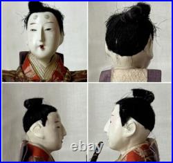 PAIR Antique 19th Century Meiji Japanese Ningyo Dolls Imperial Noble Couple PAIR Antique 19th Century Meiji Japanese Ningyo Dolls Imperial Noble Couple