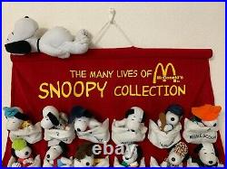 PEANUTS SNOOPY McDONALD 28 Complete Plush Doll Set Vintage Antique Novelty JPN