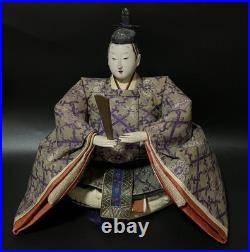 Pair of Japanese Hina Dolls (Emperor & Empress) Meiji Period