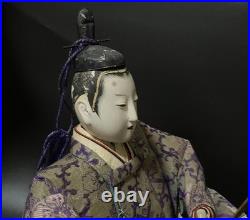 Pair of Japanese Hina Dolls (Emperor & Empress) Meiji Period