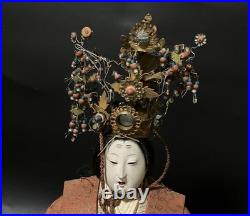 Pair of Japanese Hina Dolls (Emperor & Empress) Meiji Period