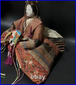 Pair of Japanese Hina Dolls (Emperor & Empress) Meiji Period