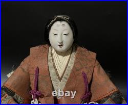 Pair of Japanese Hina Dolls (Emperor & Empress) Meiji Period