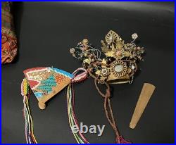 Pair of Japanese Hina Dolls (Emperor & Empress) Meiji Period