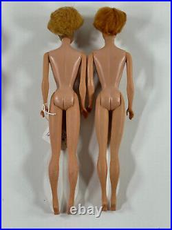 Pair (x2) Blonde 60s Bubblecut Barbie Dolls Japan NICE + dreses