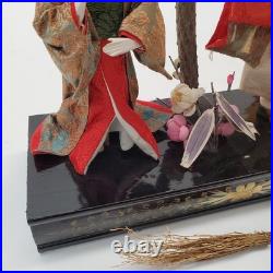 Pre-War Vintage Japanese Takasago Dolls Elderly Couple Longevity Harmony