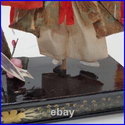 Pre-War Vintage Japanese Takasago Dolls Elderly Couple Longevity Harmony