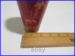 RARE! 12 HASHIME TAKAHASHI Vintage Kokeshi Doll Signed 1970s Japan Red Kimono