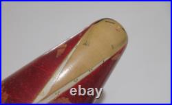 RARE! 12 HASHIME TAKAHASHI Vintage Kokeshi Doll Signed 1970s Japan Red Kimono