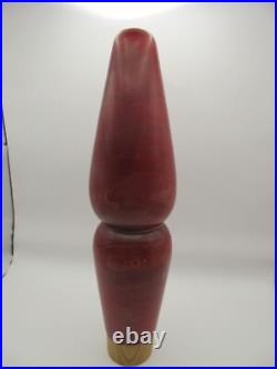 RARE! 12 HASHIME TAKAHASHI Vintage Kokeshi Doll Signed 1970s Japan Red Kimono