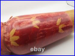 RARE! 12 HASHIME TAKAHASHI Vintage Kokeshi Doll Signed 1970s Japan Red Kimono