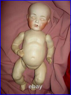 RARE 18, antique bisque, Nippon HILDA character baby doll