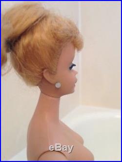 RARE 1960's Vintage Blonde #5 850 Ponytail Barbie Doll Japan Mattel Shoe Suit