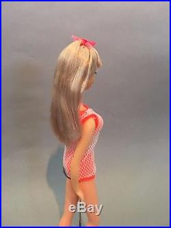 RARE ALL ORIGINAL Vintage TNT Silver Blonde Barbie Twist n Turn Japan 1966