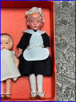 RARE Dionne Quintuplets Dolls with Nurse Made In Japan House Of SECO Vintage Set