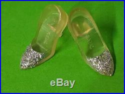 RARE HTF #1664 Barbie VTG Shimmering Magic Clear Pointed Glitter Toe Heels