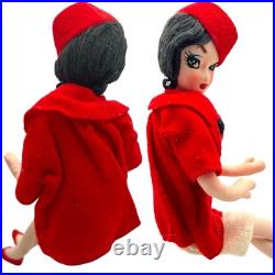 RARE MCM 3 Vintage 1960s Handmade 12 Japanese Big-Eyed Posable Teenager Dolls