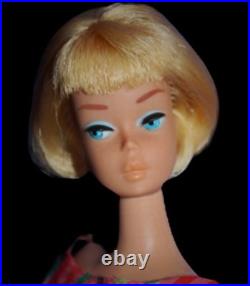 RARE VINTAGE'65 JAPAN-STAMPED PLATINUM MATTEL American Girl Barbie Doll