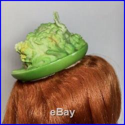RARE Vintage 1968 Kamar Japan Green Salad Hat GIGI JONES Big Eye Doll Pre Blythe