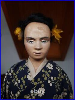 Rare Antique Vtg 1930's INDIANA USA WPA PROJECT JAPANESE Japan Doll Lot OOAK