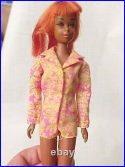 Rare Black Francie Barbie Doll #1100-1st Ed. (1967) in Somethin Else #1219 VTG