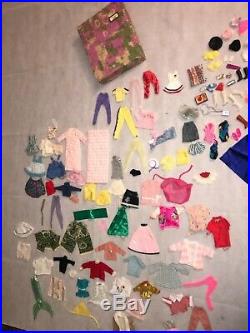 Rare Early Vintage Barbie Doll Case Clothes Lot as seen JAPAN 1962 1963 1958