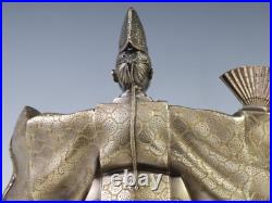 Rare Old Vintage Product Japanese Noh Takaoka Bronze Figure OKINA Dancer Tsushim