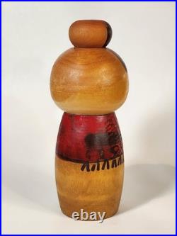 Rare Signed Sosaku Kokeshi Hiroe Fukushima Vintage Japan Handmade Wooden Doll