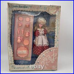 Rare Vintage 1990 Bandai I Love Barbie Fashion Doll Red White Japan