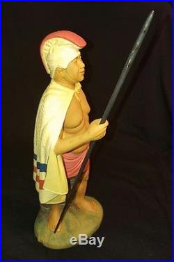 Rare Vintage 50s 1955 Hakata Urasaki Hawaiian Doll Warrior KING KAMEHAMEHA Japan