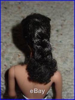 Rare Vintage Barbie Doll Brunette With Factory Braid Pony Tail Japan