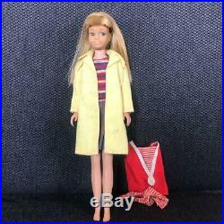 Rare Vintage Barbie Sister Skipper 1963 Black Eyes Blonde Hair Outfit Japan