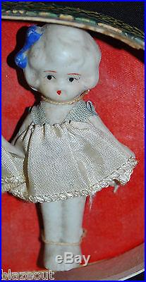 Rare Vintage Japanese Bisque Porcelain (5) Quintuplets Dolls Made in Japan